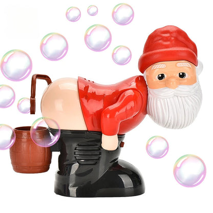 Bubble Blowing Santa, Funny Christmas Bubble Machine with Music and Lights